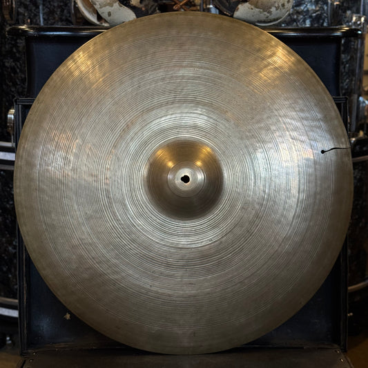 VINTAGE 1940's A. Zildjian 22" Early Transition Stamp Thin Ride - 2582g