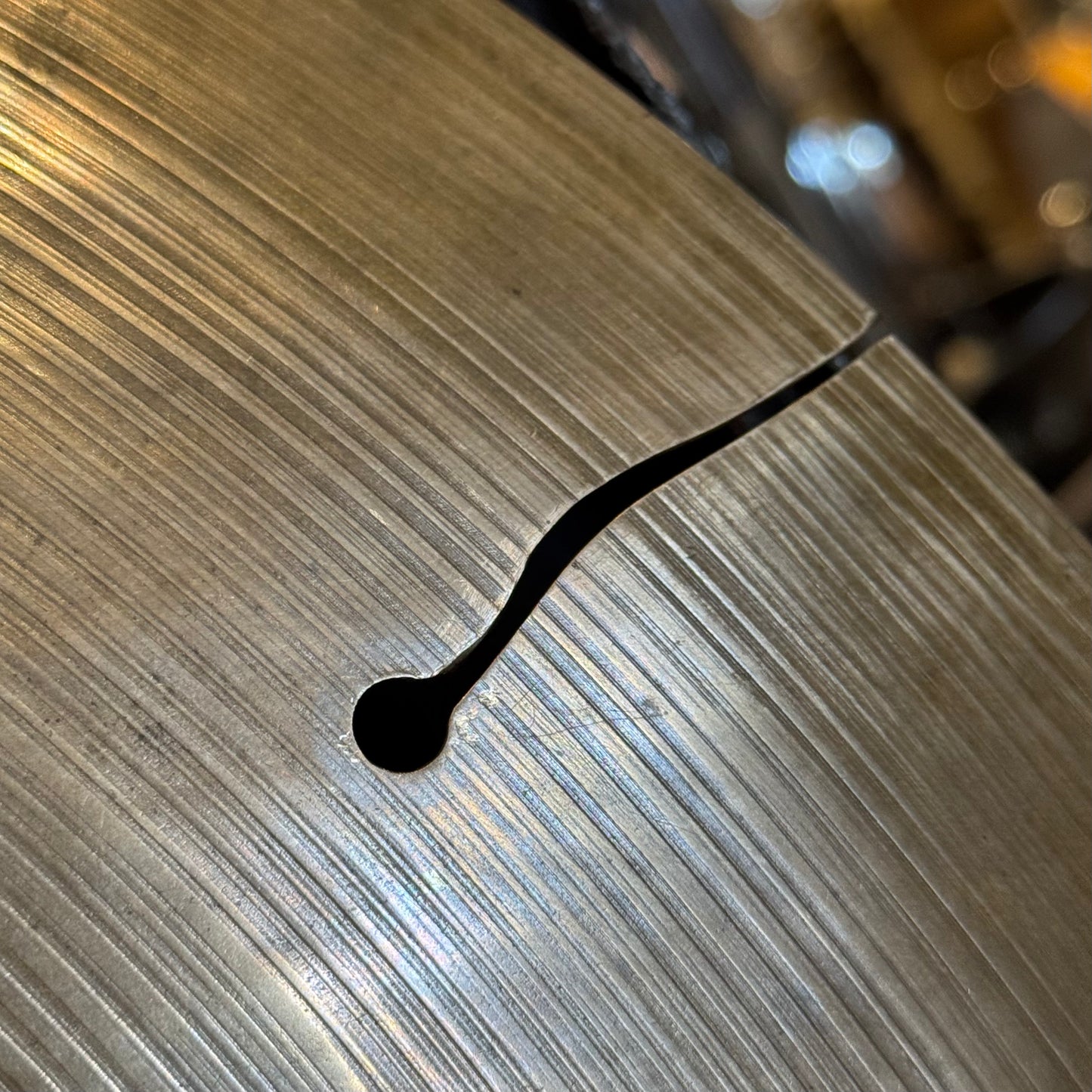 VINTAGE 1940's A. Zildjian 22" Early Transition Stamp Thin Ride - 2582g