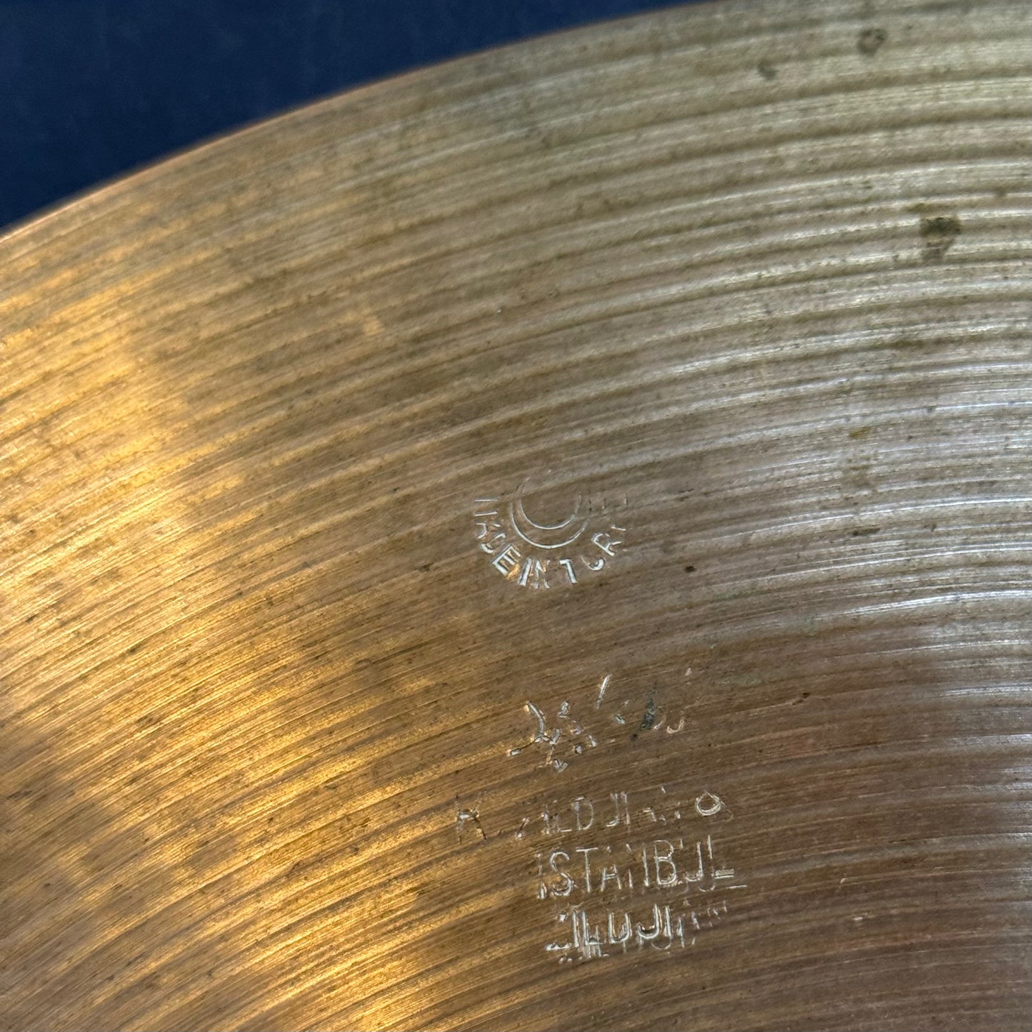 VINTAGE 1950's-1960's Zildjian K. Istanbul 15" Intermediate Stamp over Old Stamp Hi-Hats - 958/1344