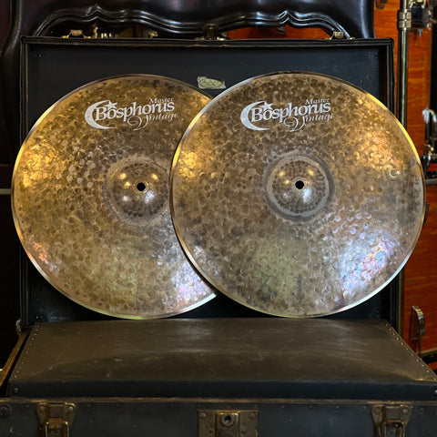 NEW Bosphorus 15" Master Vintage Hi-Hat Cymbals - 1016/1200g