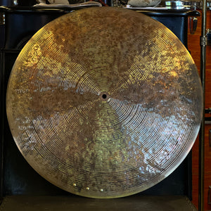 NEW Byrne 22" Quarter Turk Flat Ride Cymbal w/ Three Brass Rivets - 2444g