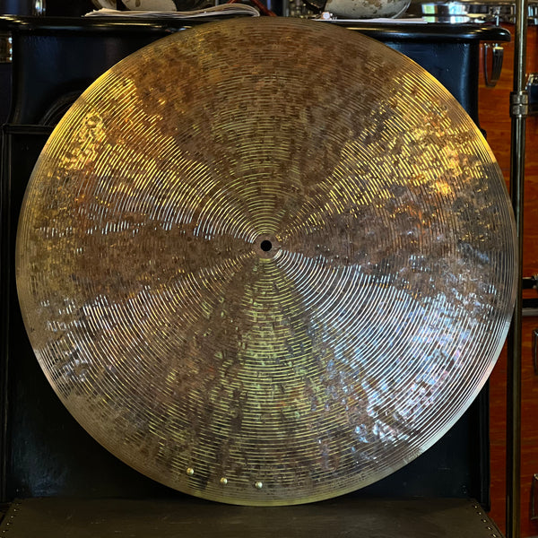 NEW Byrne 22" Quarter Turk Flat Ride Cymbal w/ Three Brass Rivets - 2444g