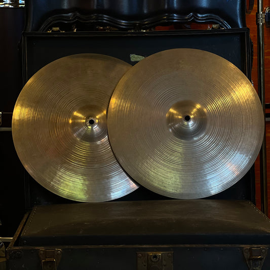 VINTAGE 1950's A. Zildjian 15" Hi-Hat Cymbals - 960/990g
