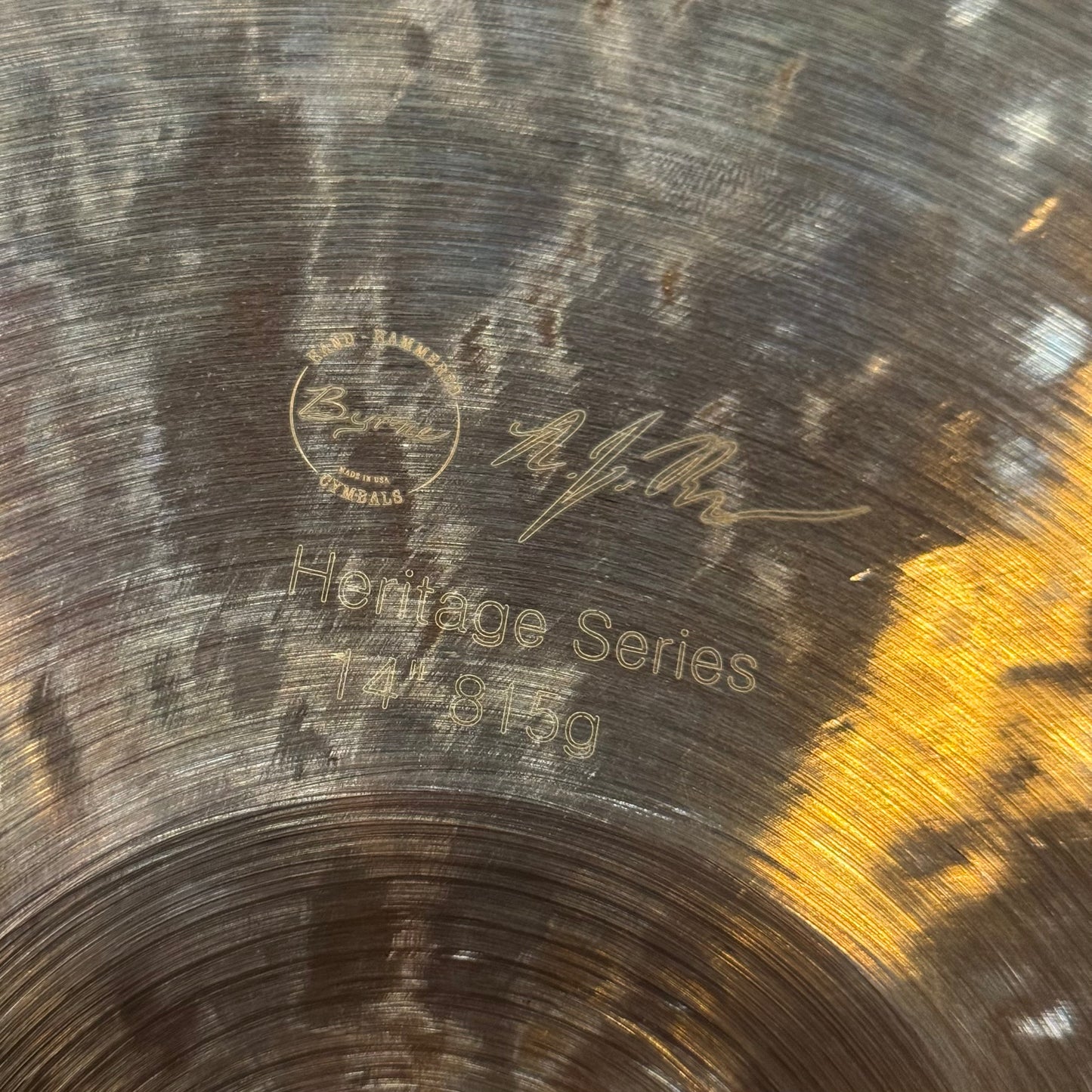 USED 14" Byrne Heritage Series Hi-Hats -815/1050g