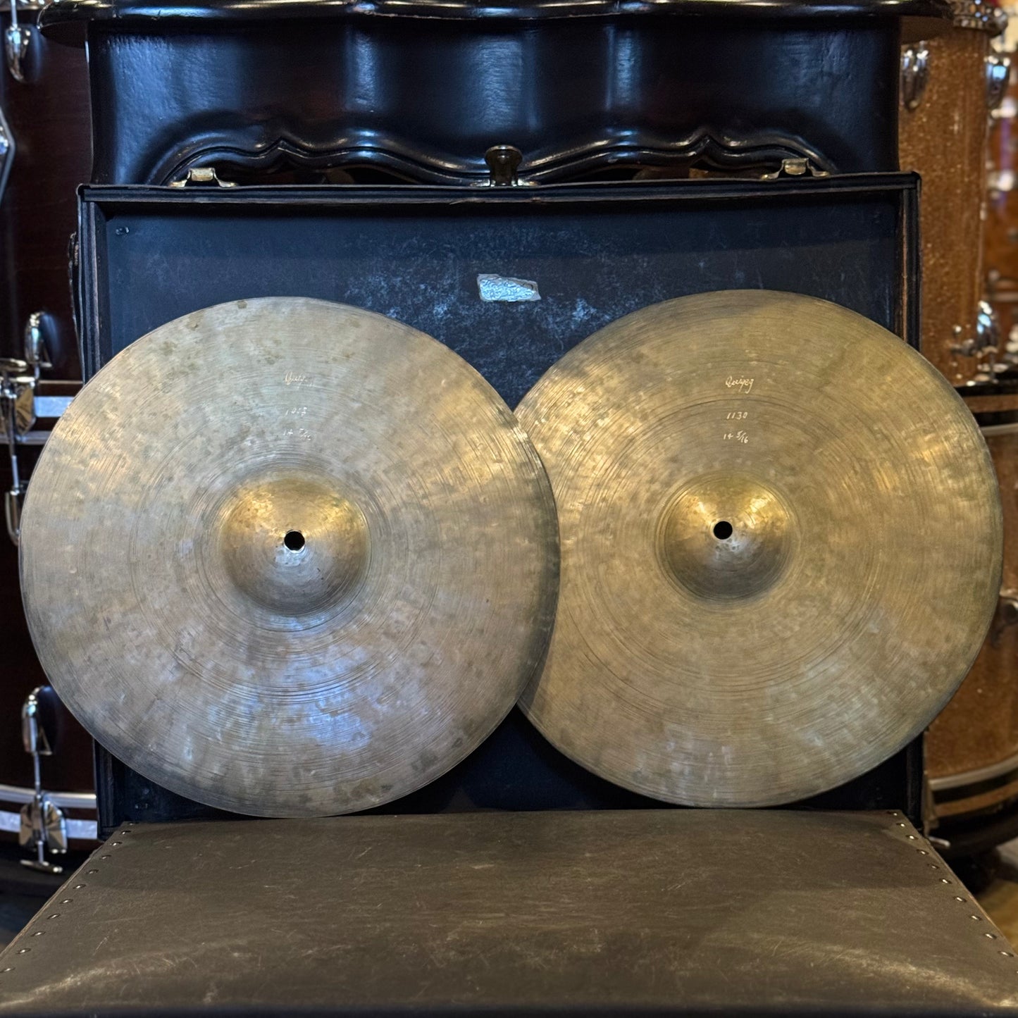 USED Quiqeg 14.31" Dirty Boppa Hi-Hats - 1018/1130g