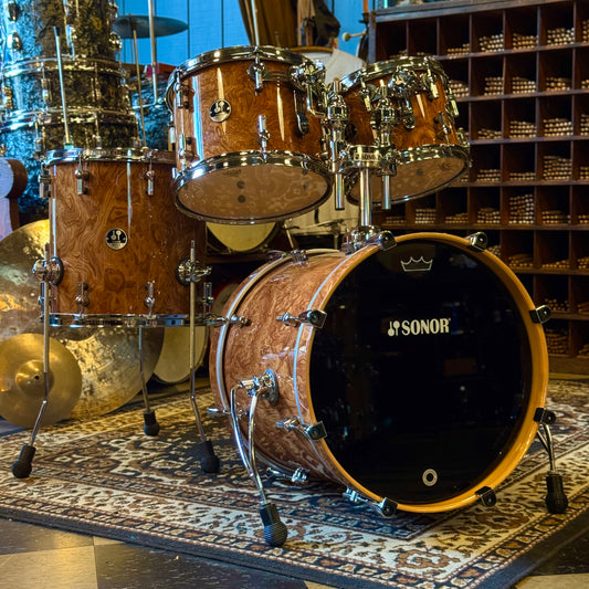 USED Sonor Delite Round Badge in Walnut Roots Lacquer - 16x18, 8x10, 9x12, 14x14