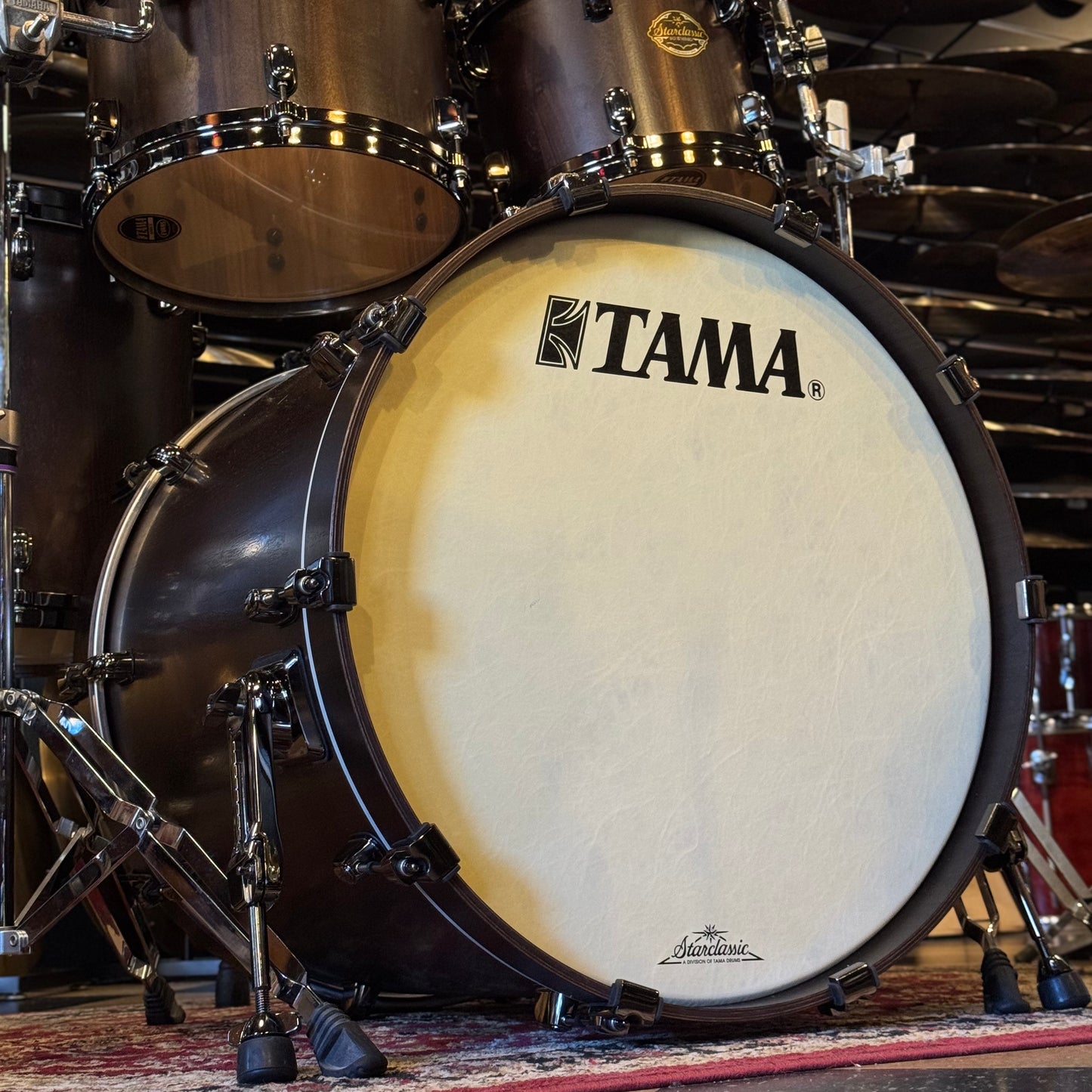 USED 2013 Tama Made in Japan Limited Edition Starclassic Walnut Select in Satin Walnut w/ Black Nickel HW - 18x22, 8x10, 9x12, 14x16