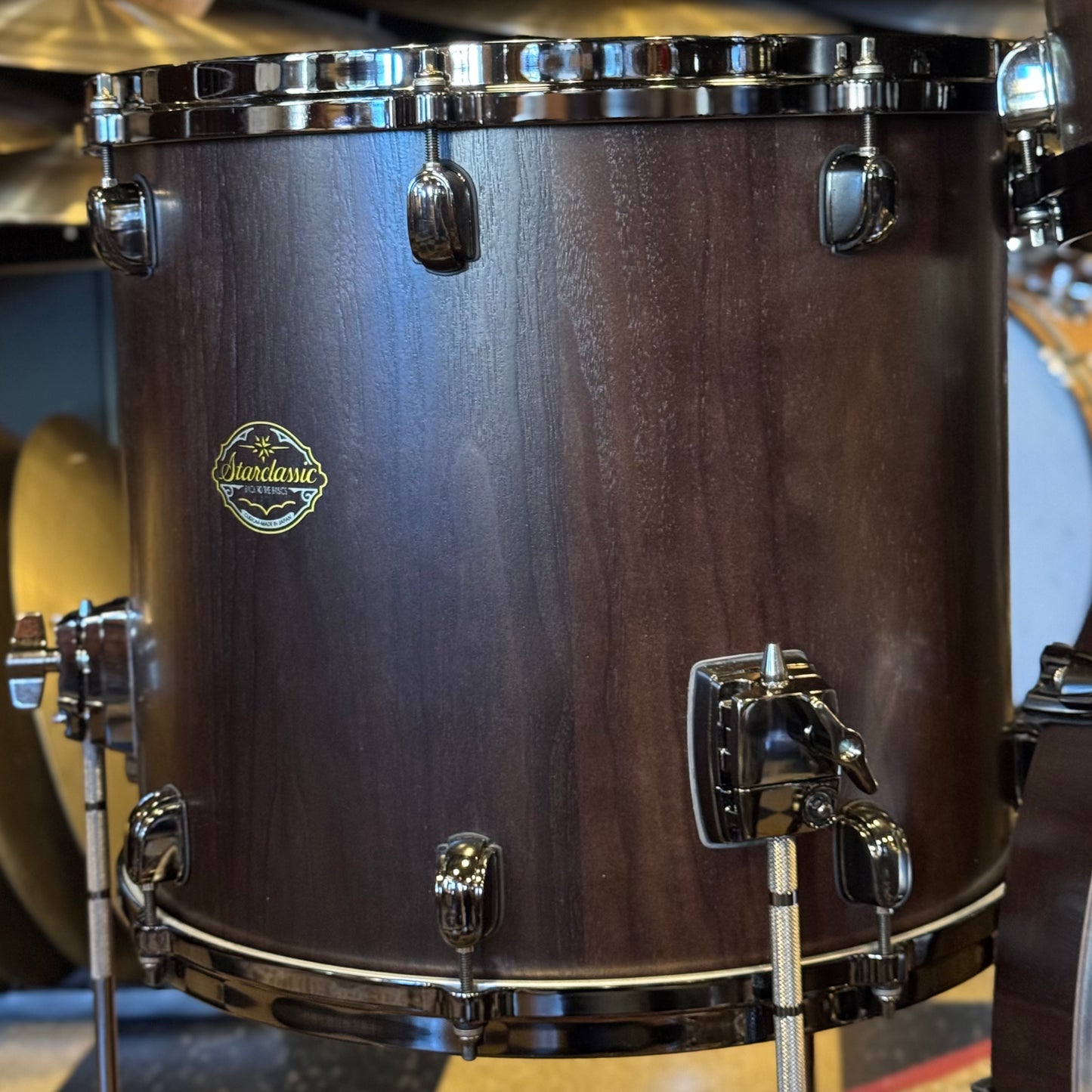 USED 2013 Tama Made in Japan Limited Edition Starclassic Walnut Select in Satin Walnut w/ Black Nickel HW - 18x22, 8x10, 9x12, 14x16