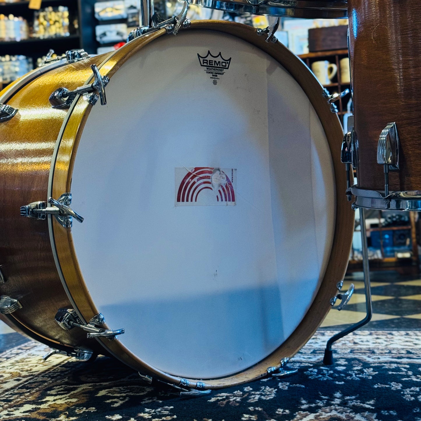 VINTAGE 1970's Ludwig Hollywood Outfit in Natural Mahogany - 14x22, 8x12, 9x13, 16x16