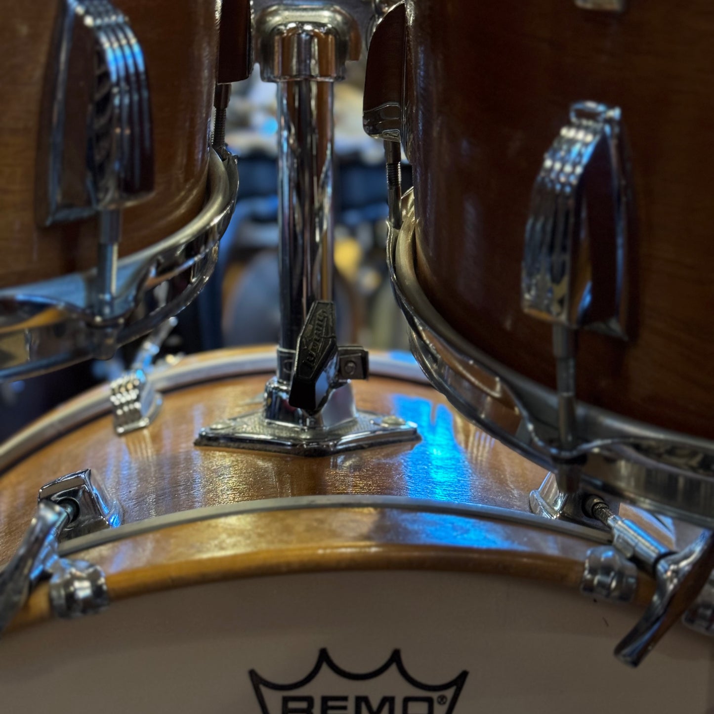 VINTAGE 1970's Ludwig Hollywood Outfit in Natural Mahogany - 14x22, 8x12, 9x13, 16x16