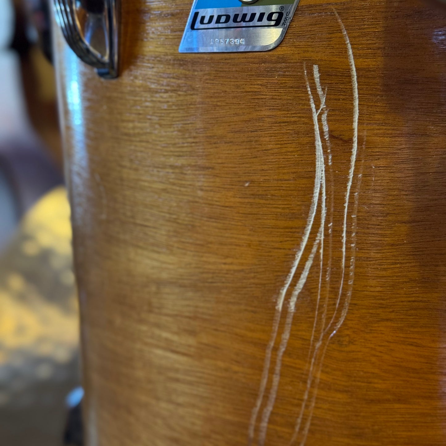 VINTAGE 1970's Ludwig Hollywood Outfit in Natural Mahogany - 14x22, 8x12, 9x13, 16x16