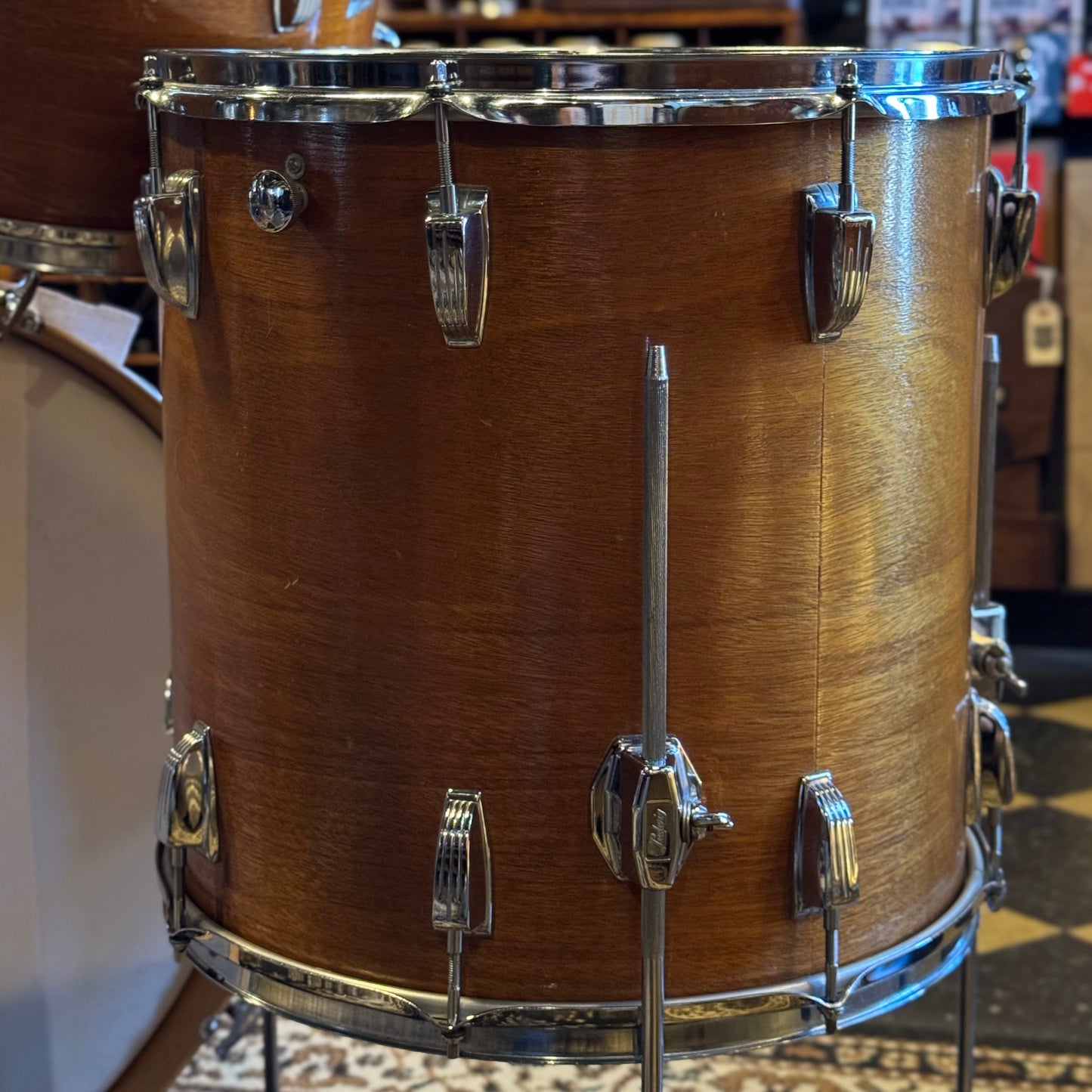 VINTAGE 1970's Ludwig Hollywood Outfit in Natural Mahogany - 14x22, 8x12, 9x13, 16x16