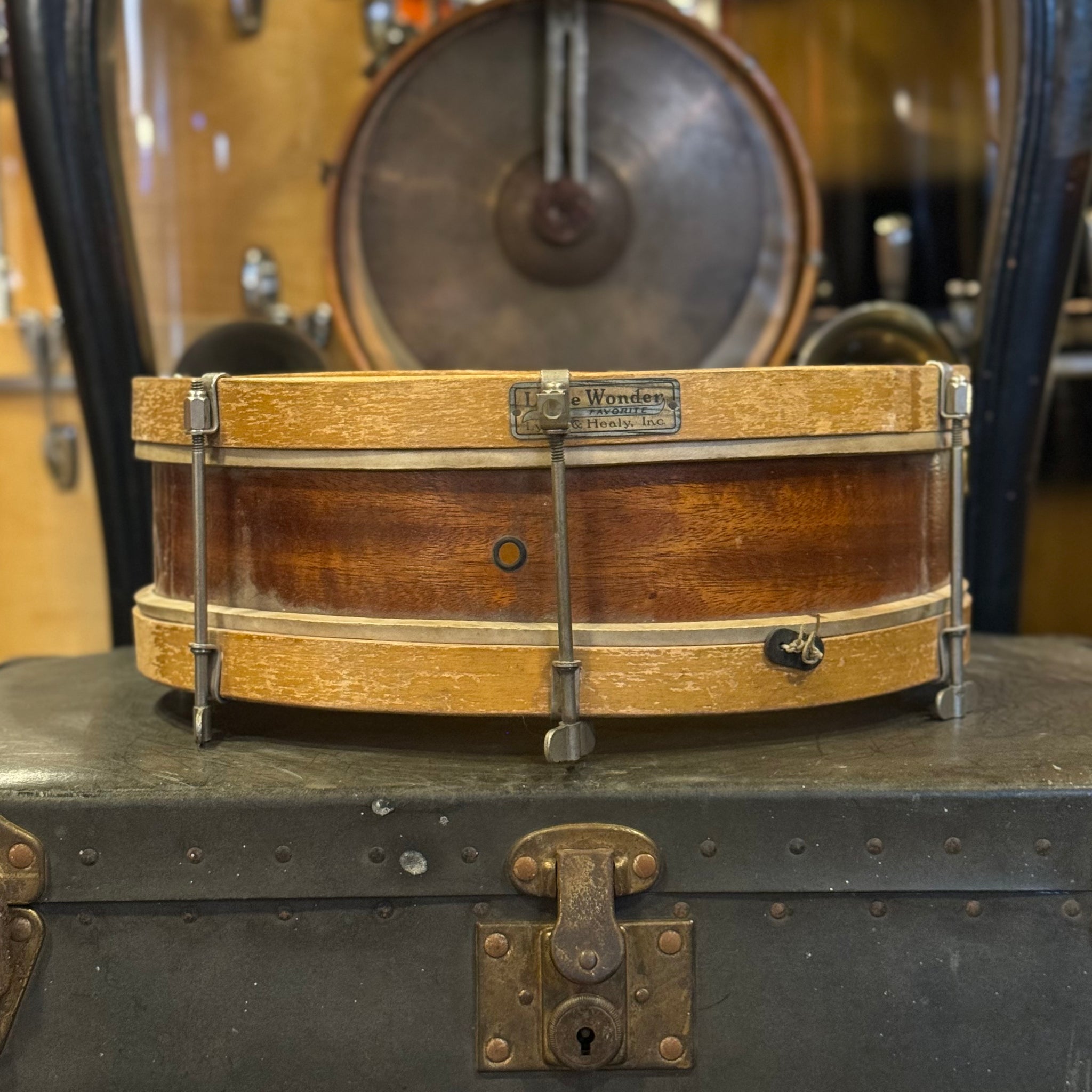 VINTAGE Lyon & Healey 2.5x 12 1/2 Snare Drum in Natural