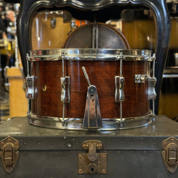 VINTAGE 1970's MIJ 6.5x14 Snare Drum in Mahogany Stain