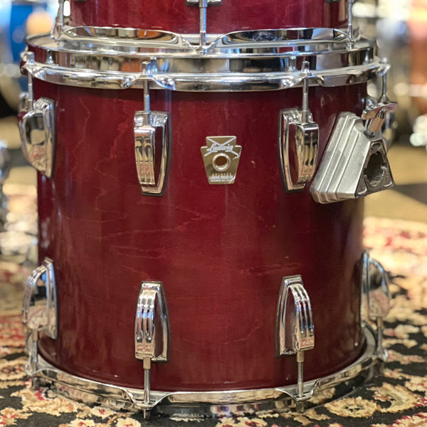 USED 1990's Ludwig Classic Series Drum Set in Natural Cherry Lacquer - 16x22, 9x10, 10x12, 11x13, 14x14, 16x16