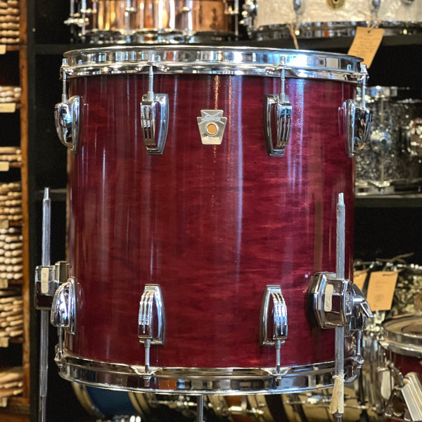 USED 1990's Ludwig Classic Series Drum Set in Natural Cherry Lacquer - 16x22, 9x10, 10x12, 11x13, 14x14, 16x16