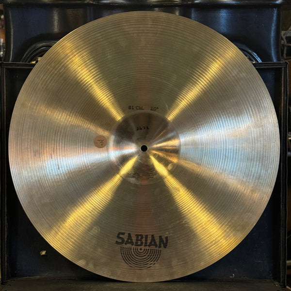 VINTAGE 1980's Sabian 20" Medium Heavy Ride - 2676g