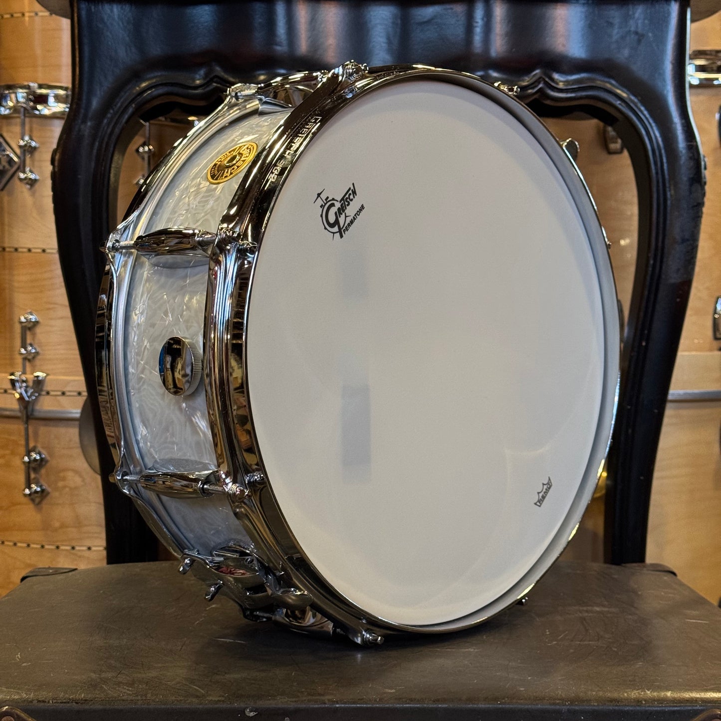 NEW Gretsch 5x14 Broadkaster Snare Drum in 60's Marine Pearl - 8 Lug w/ Lightning & Tone Control