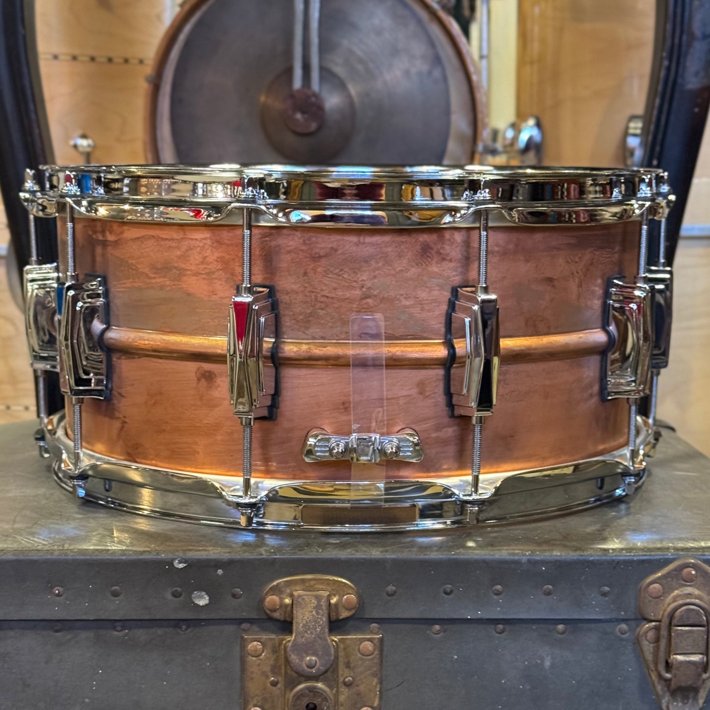 NEW Ludwig 6.5x14 Copper Phonic Snare Drum in Natural Patina