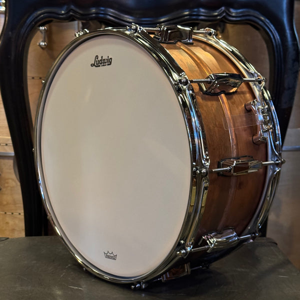 NEW Ludwig 6.5x14 Copper Phonic Snare Drum in Natural Patina