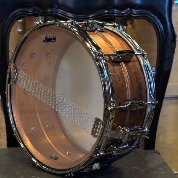 NEW Ludwig 6.5x14 Copper Phonic Snare Drum in Natural Patina