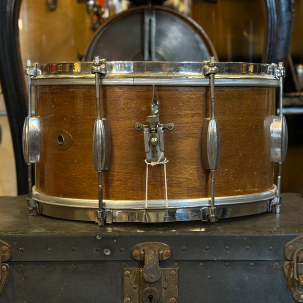 VINTAGE 1950's Slingerland 7x14 Radio King Student Model in Natural Mahogany