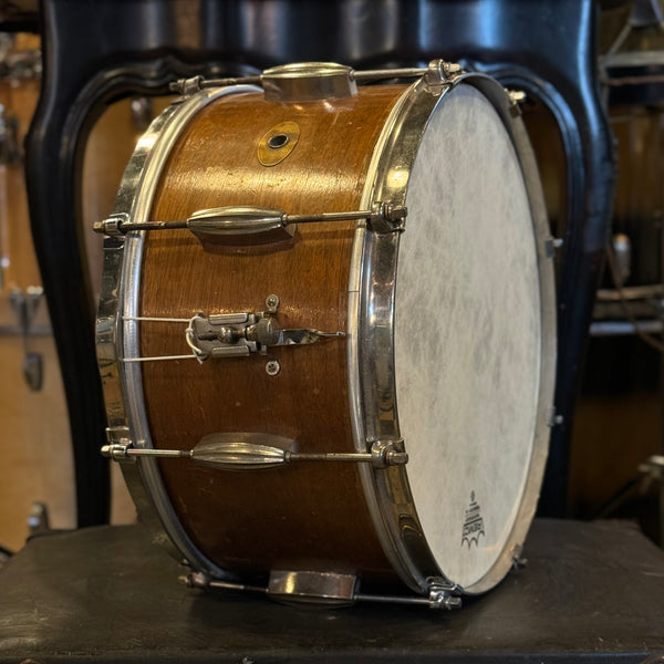 VINTAGE 1950's Slingerland 7x14 Radio King Student Model in Natural Mahogany