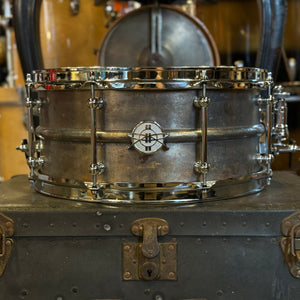 NEW Dunnett 6.5x14 Model 2N Antique Brass Snare Drum