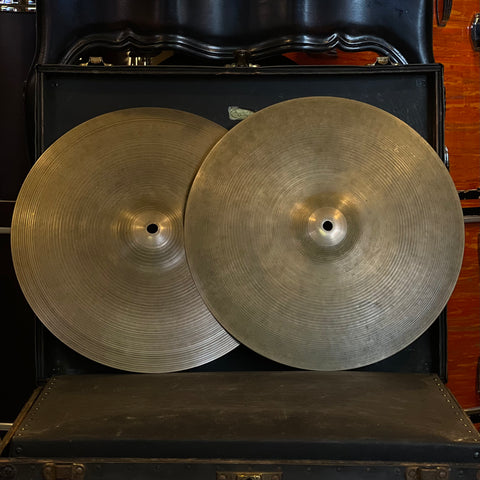 VINTAGE 1950's A. Zildjian 15" Hi-Hat Cymbals - 1026/1032g