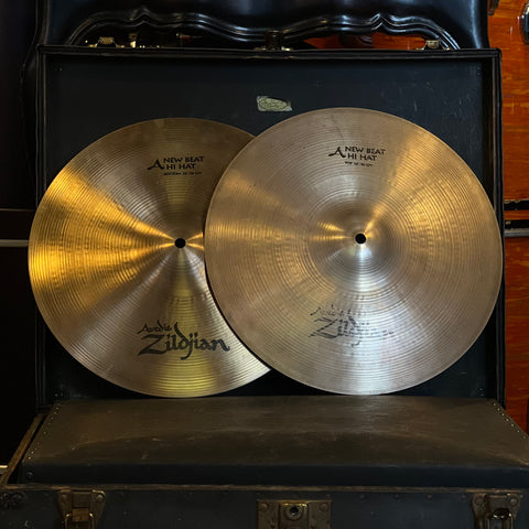 USED Zildjian 14" A. Zildjian New Beat Hi-Hat Cymbals - 1060/1480g