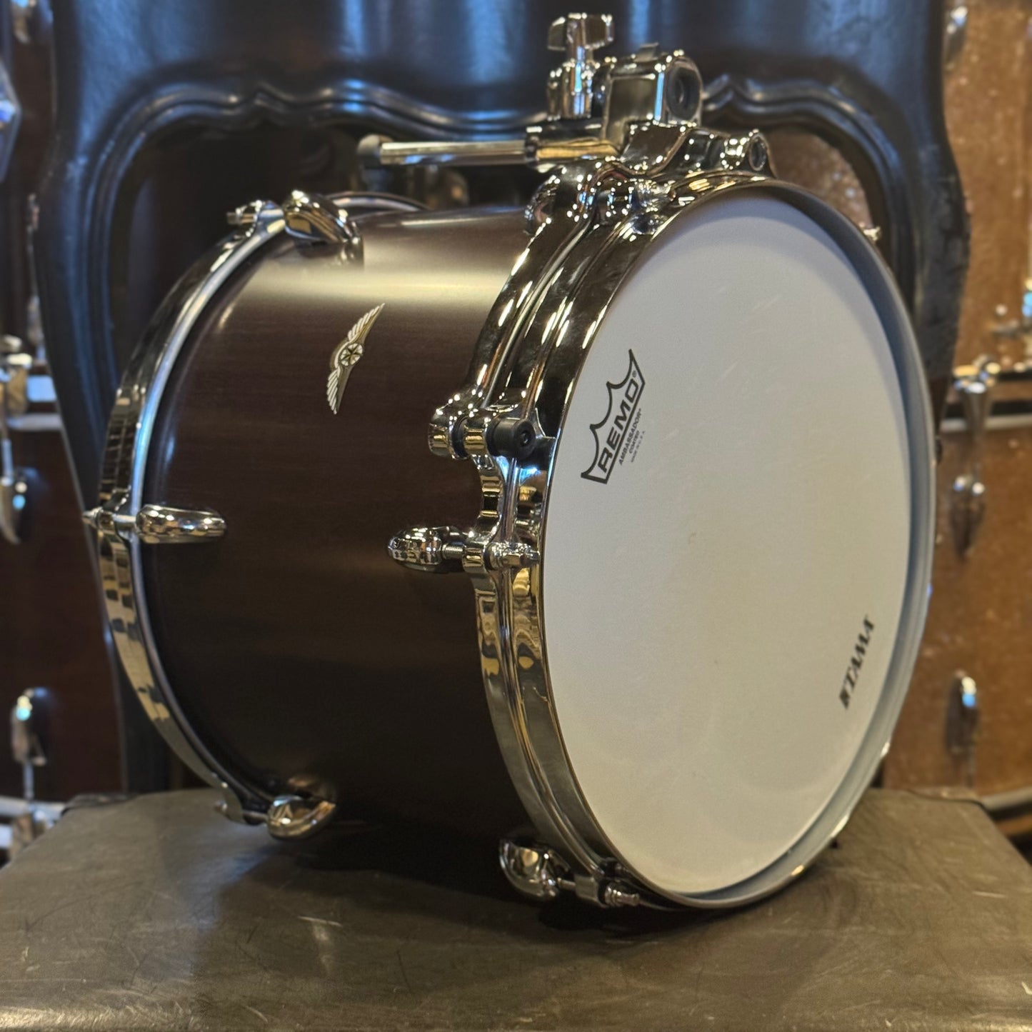 USED Tama 10x13 Star Walnut Mounted Tom in Satin Walnut