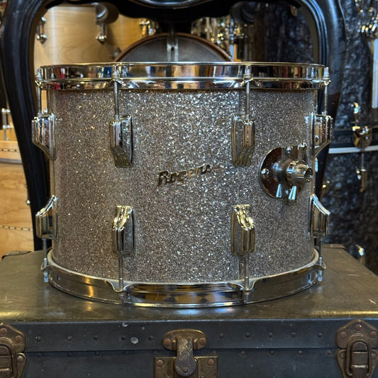 VINTAGE 1970's Rogers 10x14 Tom in Silver Sparkle