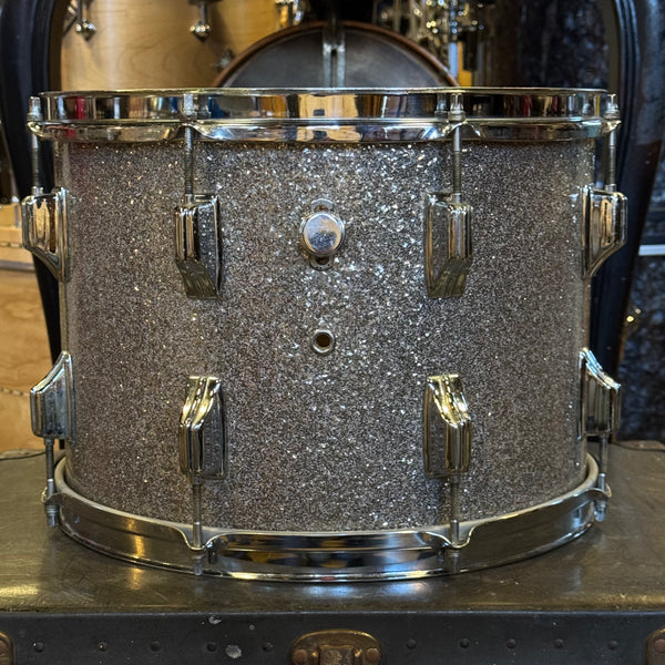 VINTAGE 1970's Rogers 10x14 Tom in Silver Sparkle