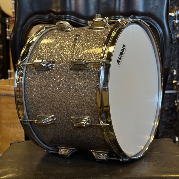 VINTAGE 1970's Rogers 10x14 Tom in Silver Sparkle