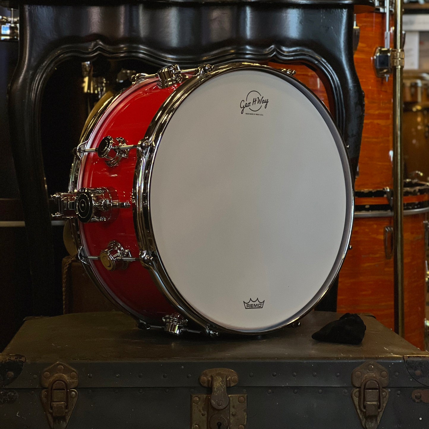 NEW George Way 6.5x14 Aristocrat Studio Model in Hot Rod Red