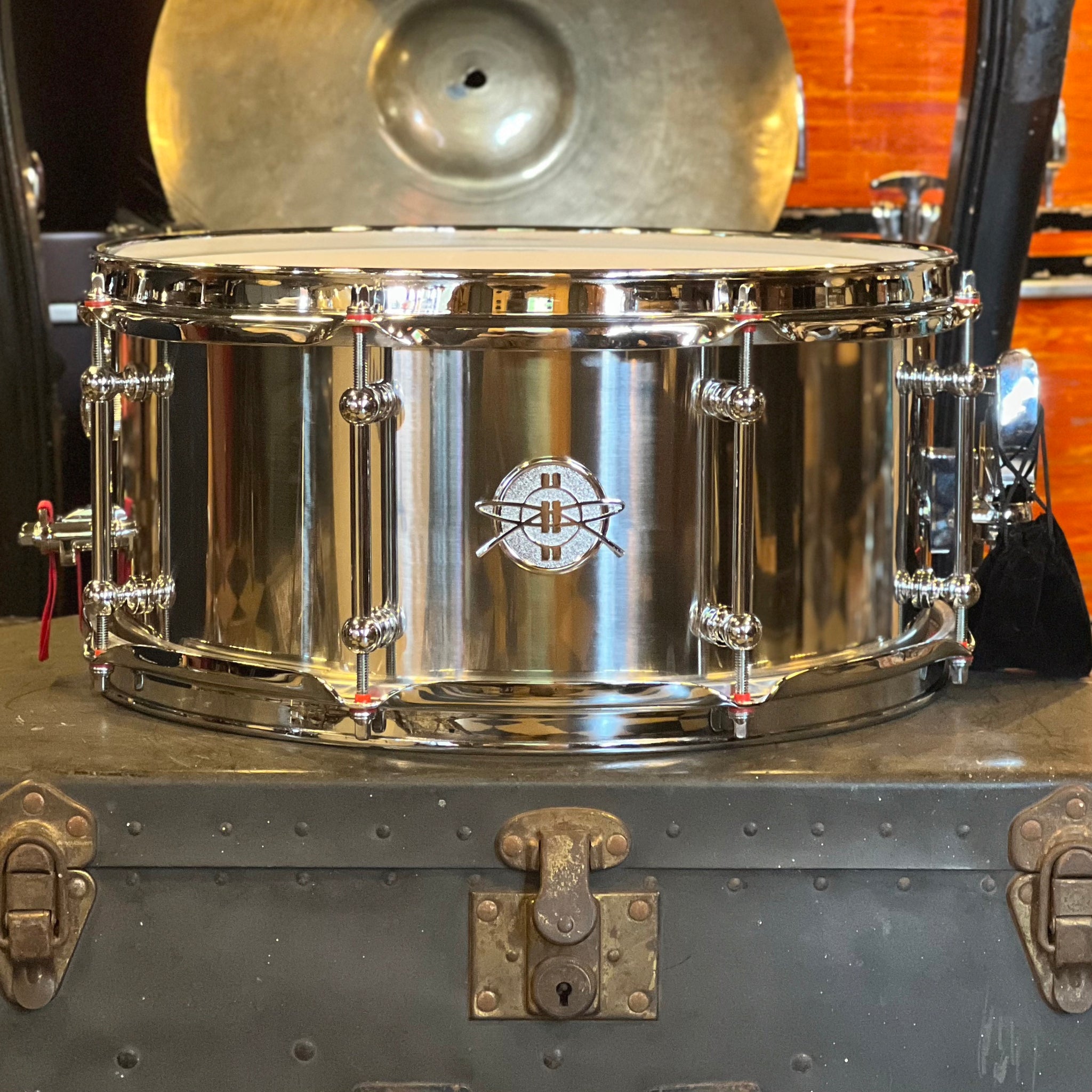 NEW Dunnett 6.5x14 Stainless Steel Snare Drum w/ Case