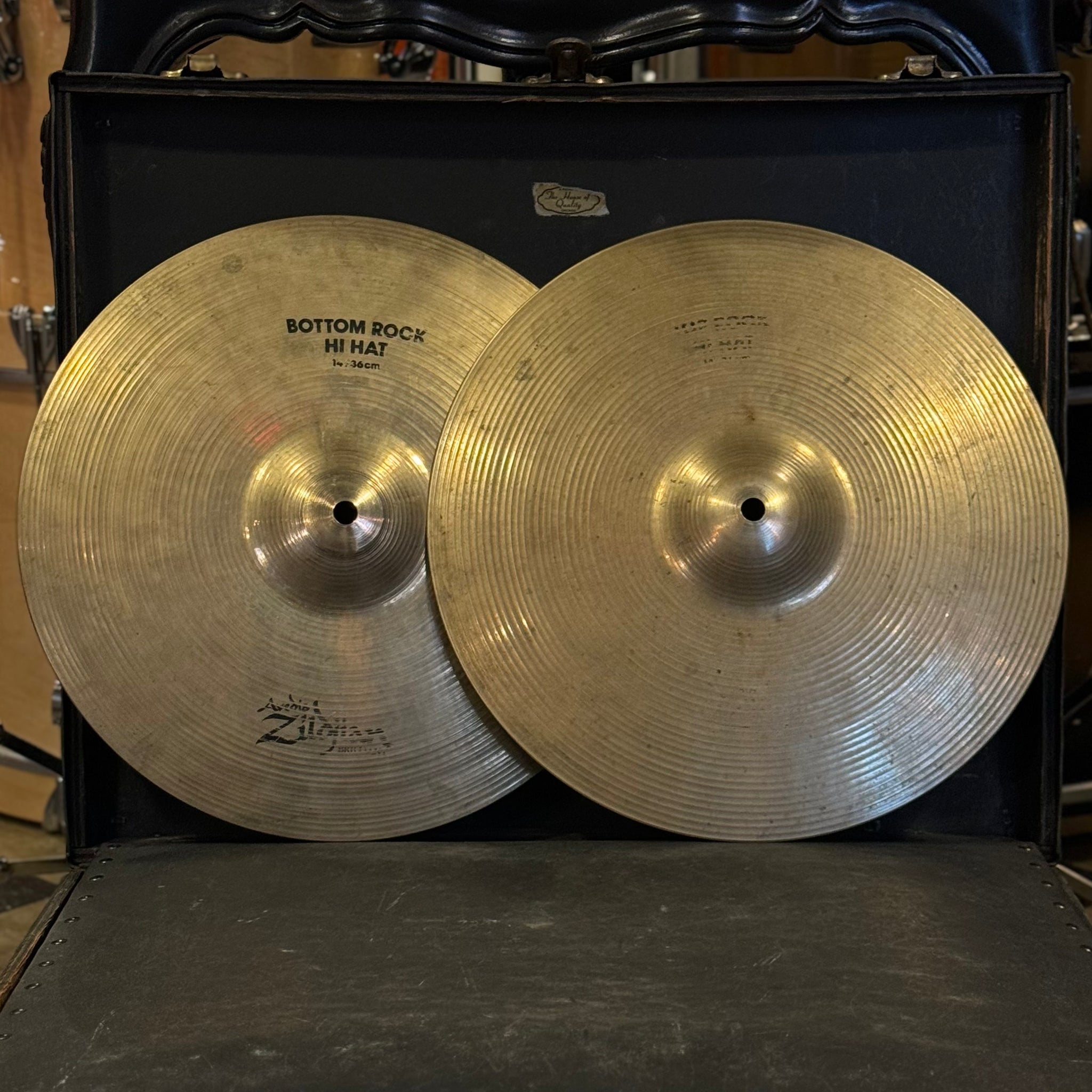 USED Zildjian 14" A. ZIldjian Rock Hi-Hats - 1232/1312g