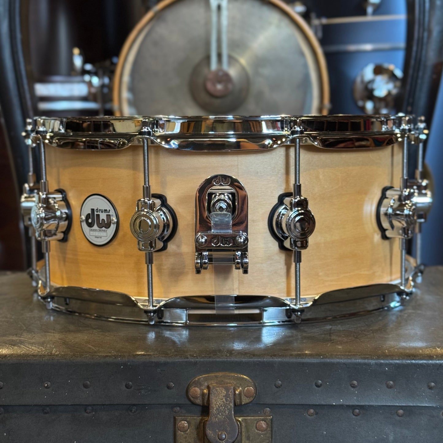 NEW DW 6x14 Design Series Snare Drum in Natural Satin