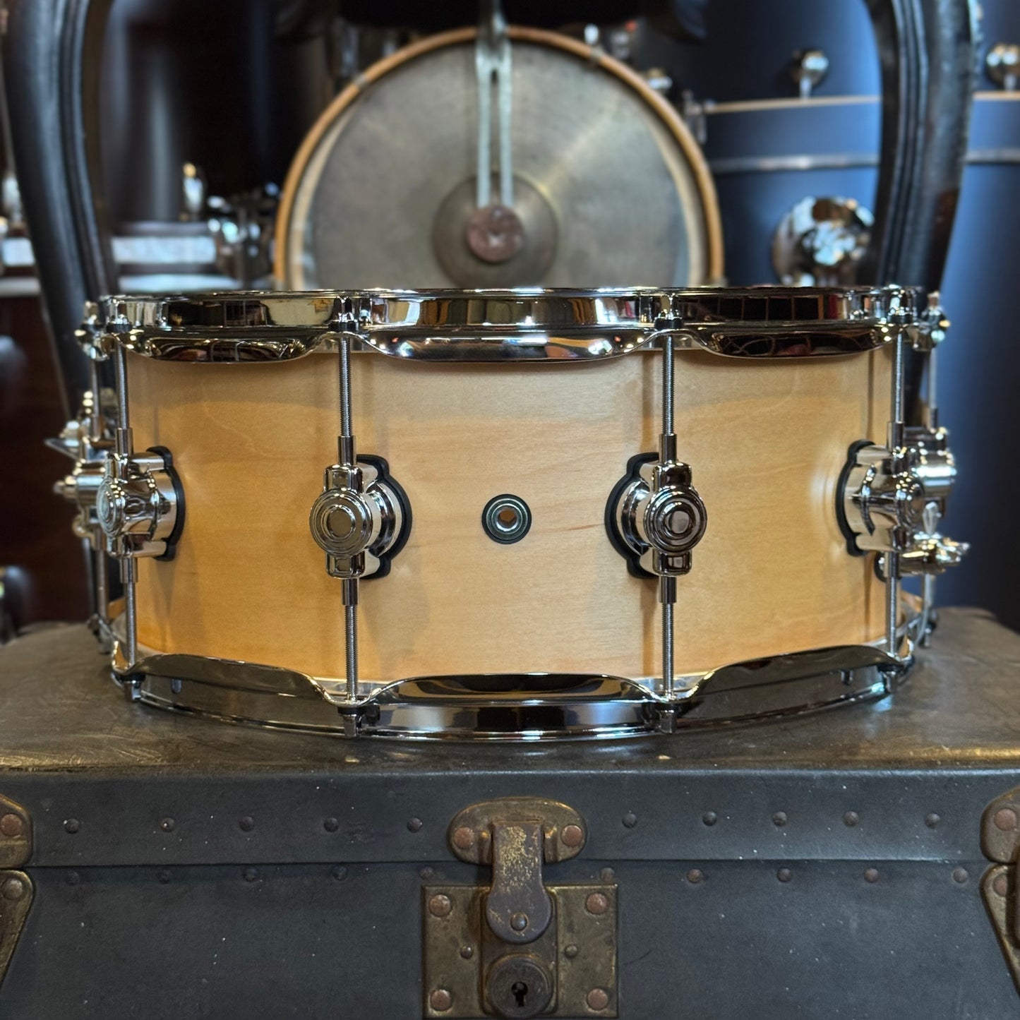 NEW DW 6x14 Design Series Snare Drum in Natural Satin