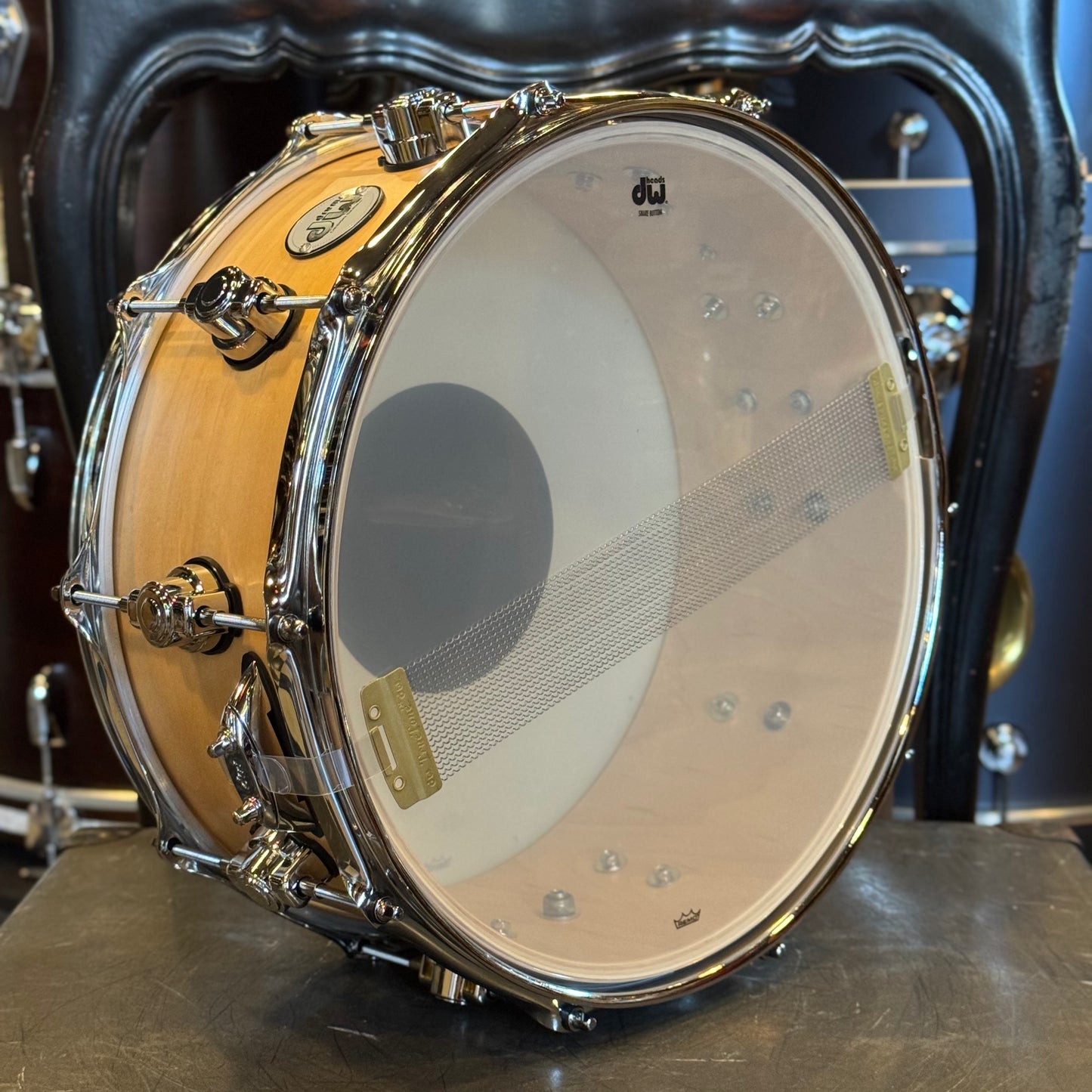 NEW DW 6x14 Design Series Snare Drum in Natural Satin