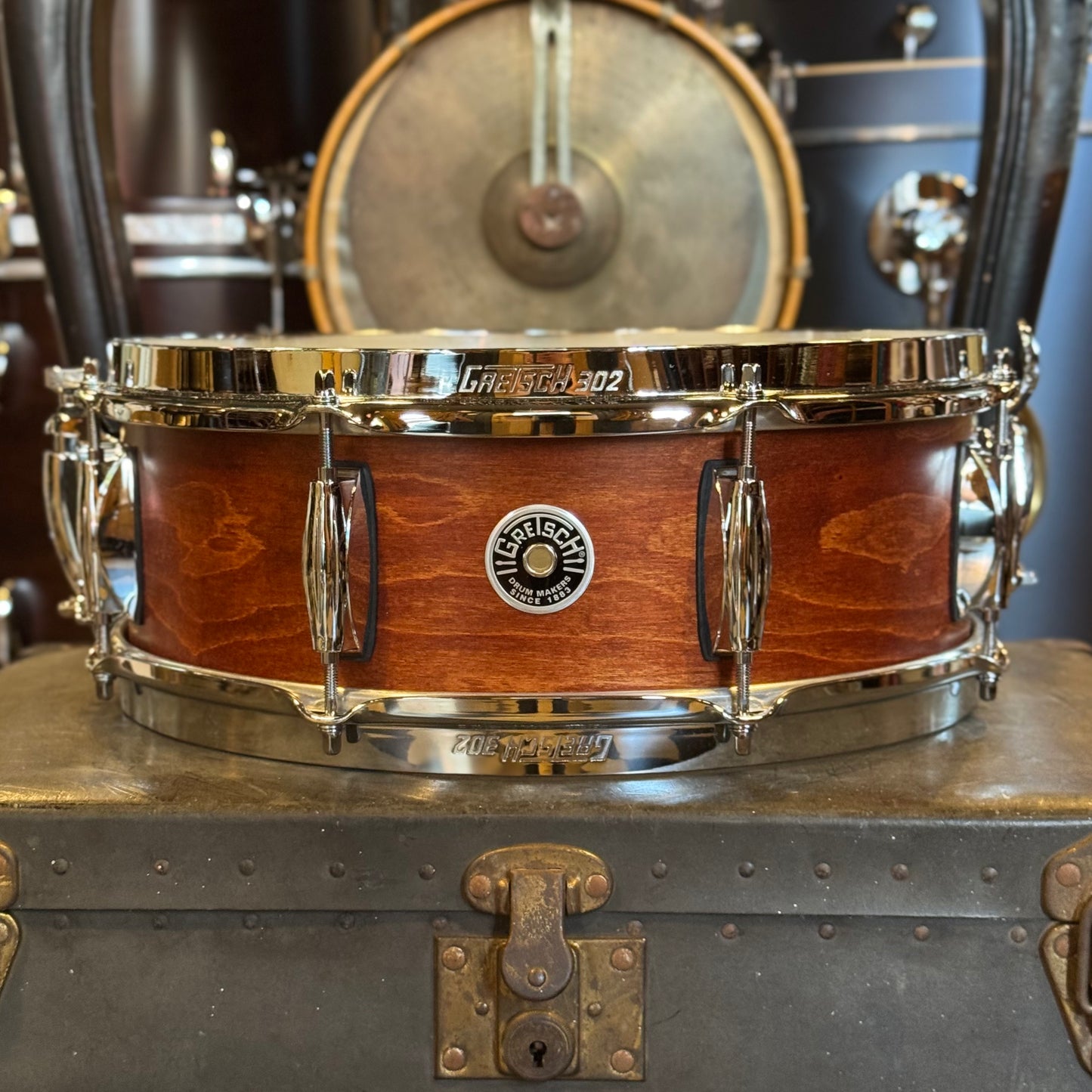 NEW Gretsch 5x14 Brooklyn Snare Drum in Satin Mahogany