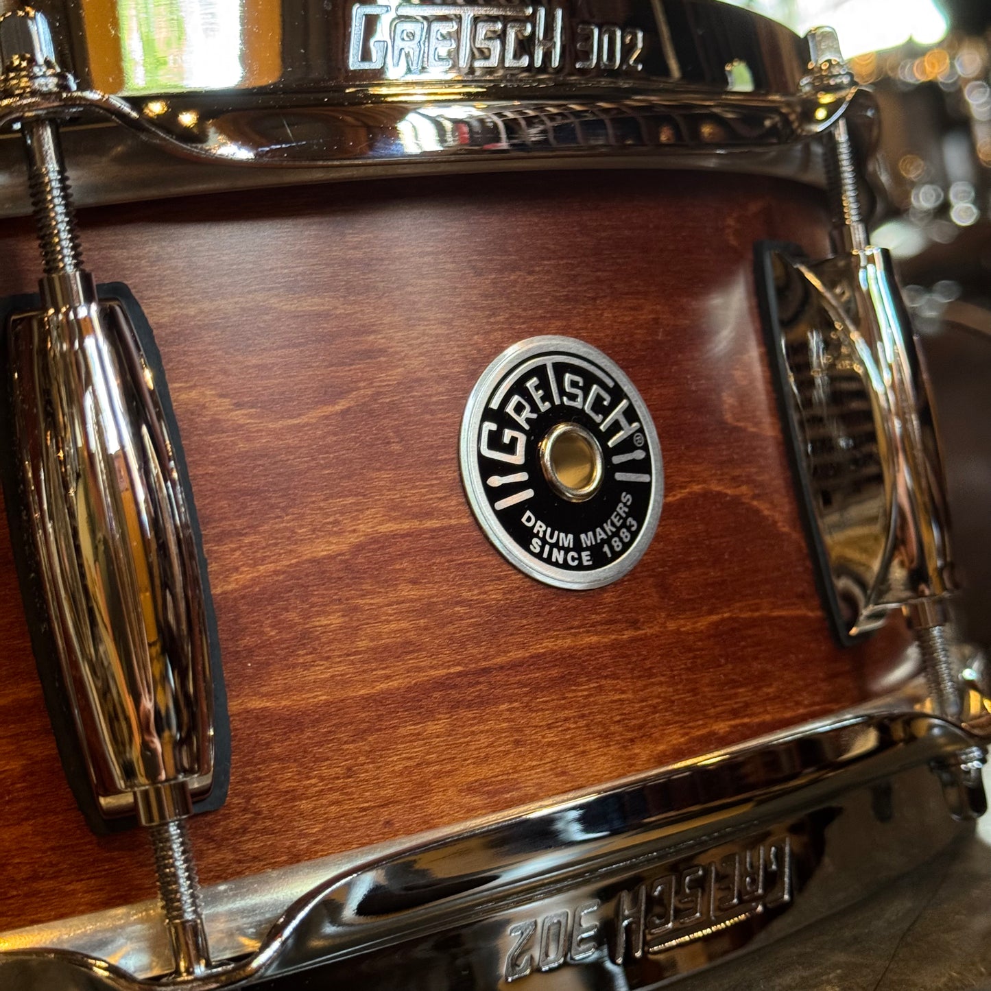 NEW Gretsch 5x14 Brooklyn Snare Drum in Satin Mahogany