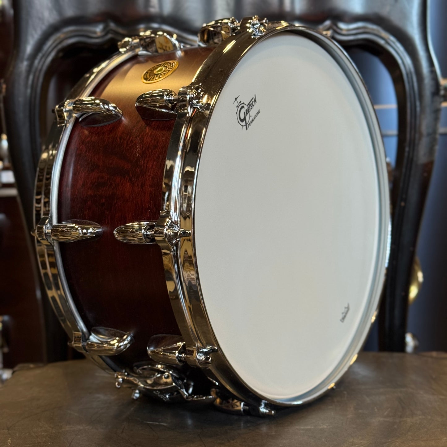 NEW Gretsch 6.5x14 USA Custom Snare Drum in Satin Walnut