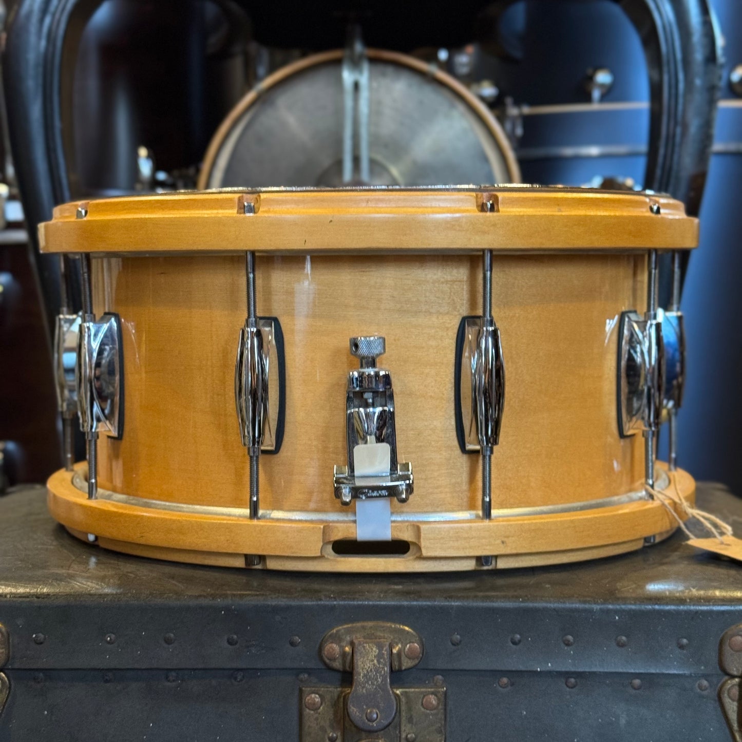USED Gretsch 6.5x14 Wood Hoop Snare Drum in Gloss Natural