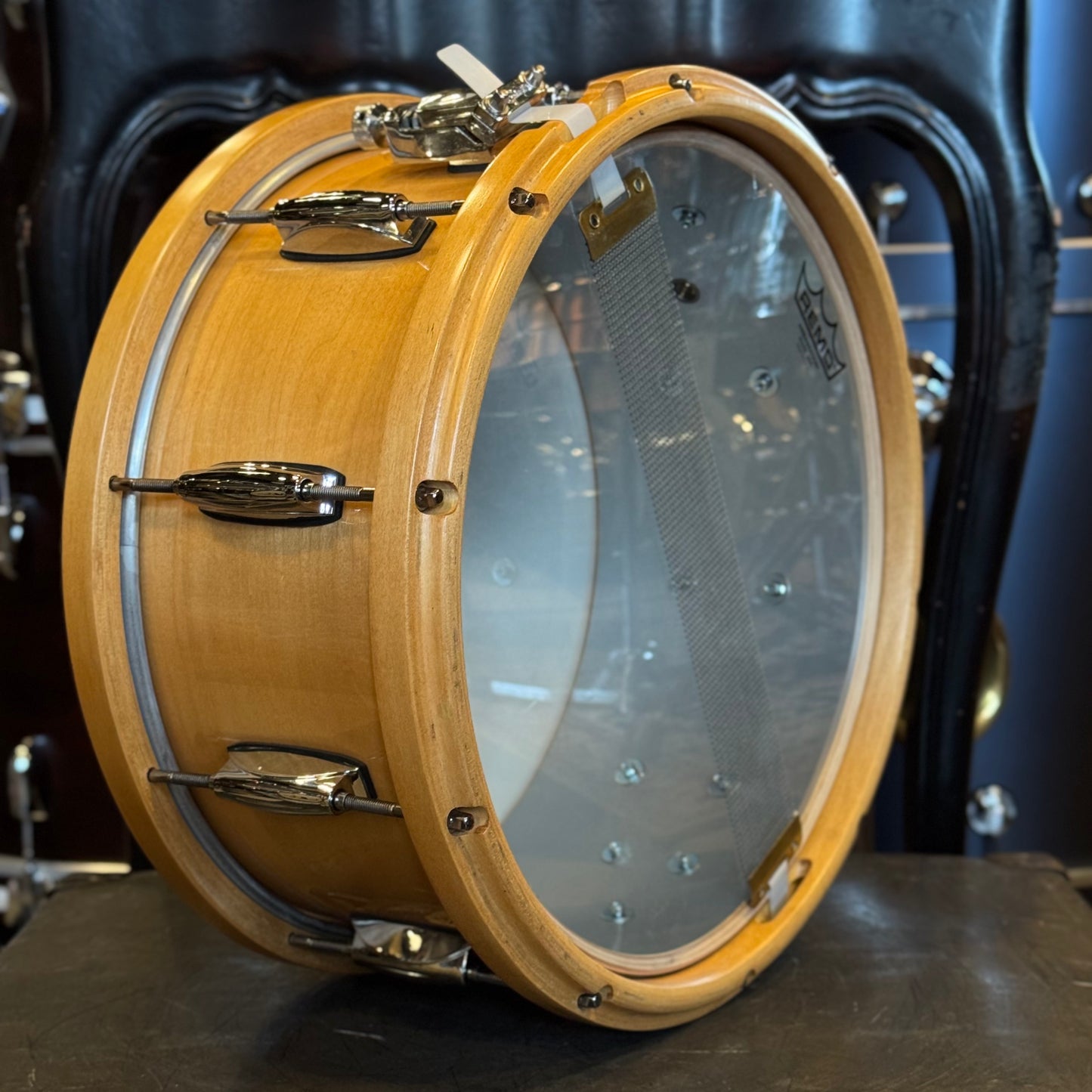 USED Gretsch 6.5x14 Wood Hoop Snare Drum in Gloss Natural