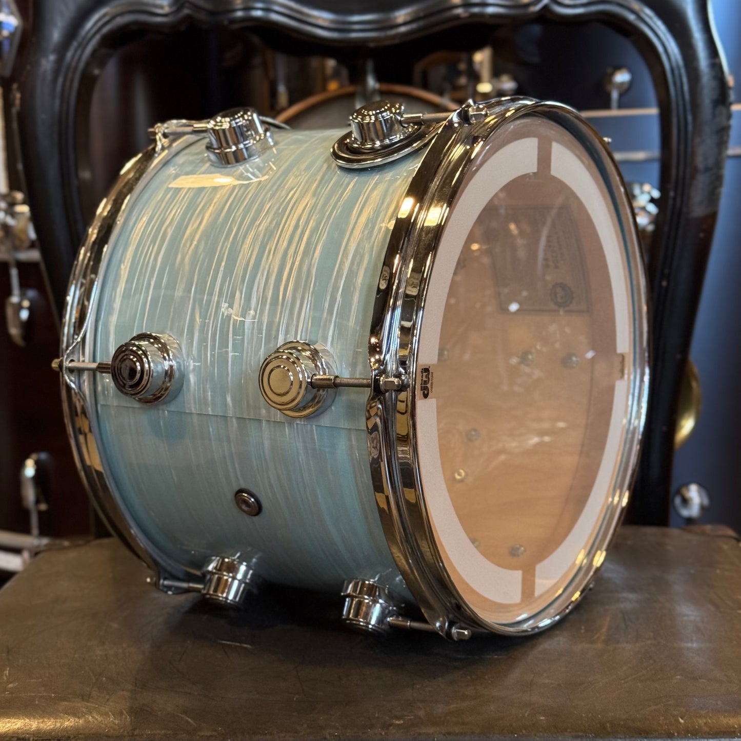 USED DW Collectors 9x12 Collectors Maple Tom in Pale Blue Oyster