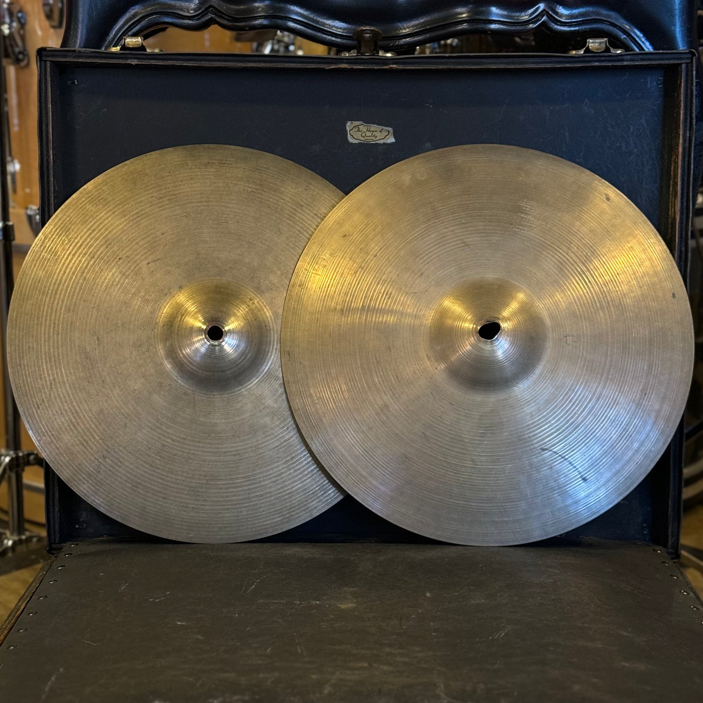 VINTAGE 1950's A. Zildjian 14" Hi-Hats - 758/790g