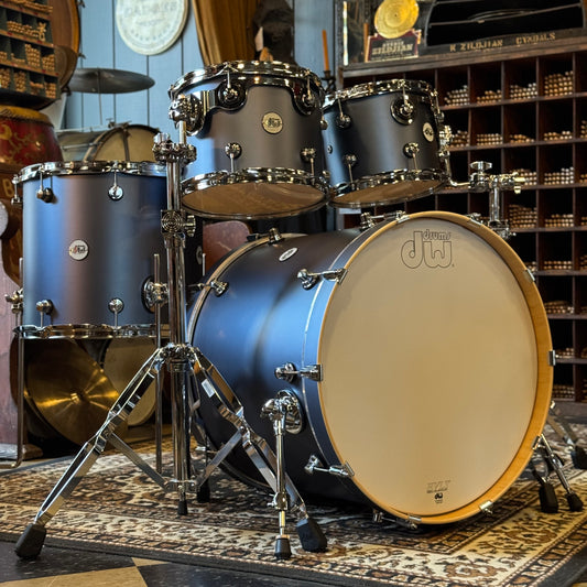 NEW DW Design Series Drum Set in Blue Slate - 18x22, 8x10, 9x12, 14x16