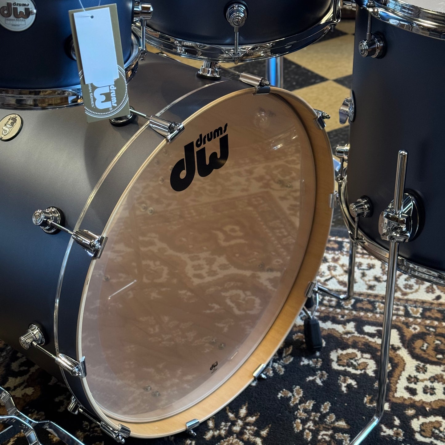 NEW DW Design Series Drum Set in Blue Slate - 18x22, 8x10, 9x12, 14x16