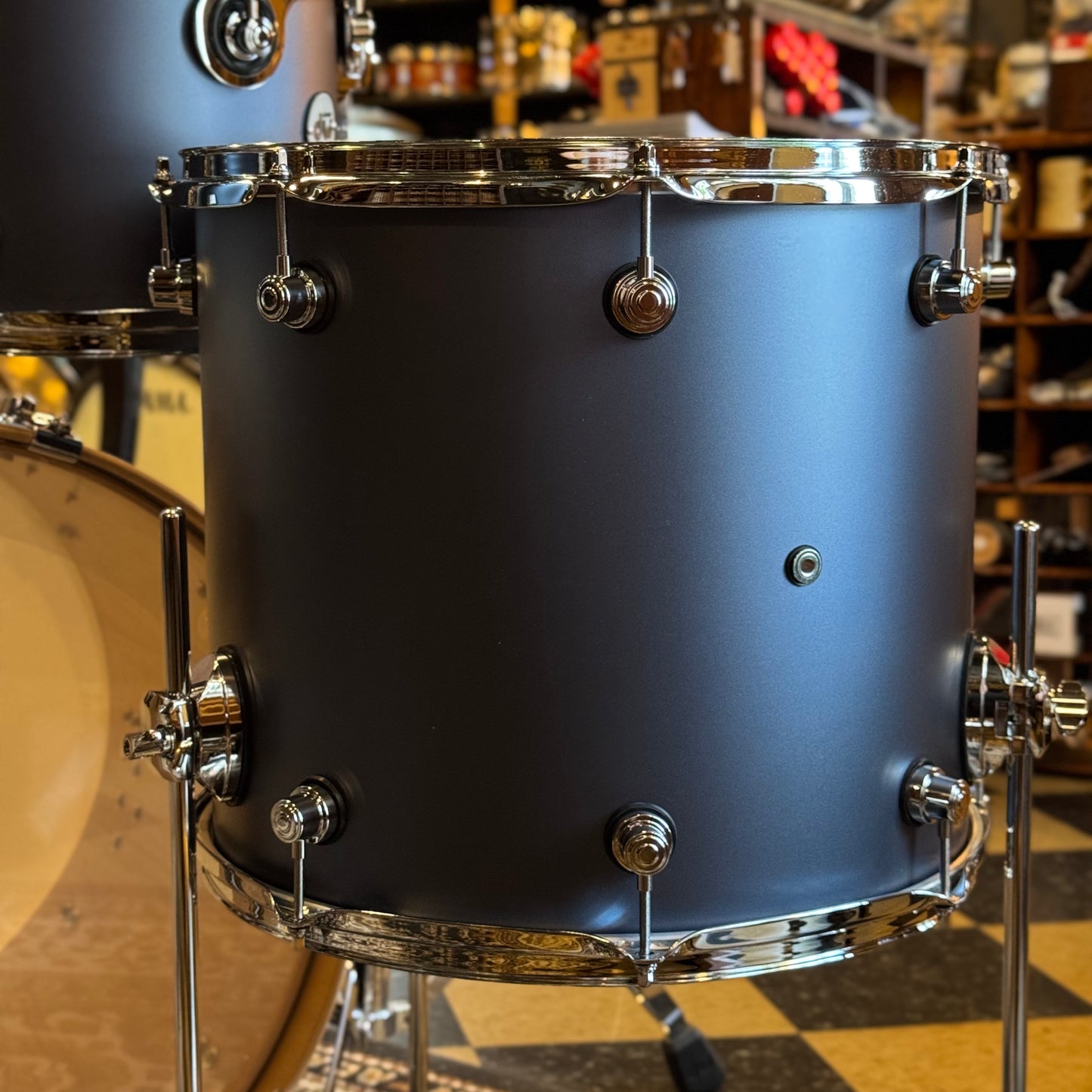 NEW DW Design Series Drum Set in Blue Slate - 18x22, 8x10, 9x12, 14x16